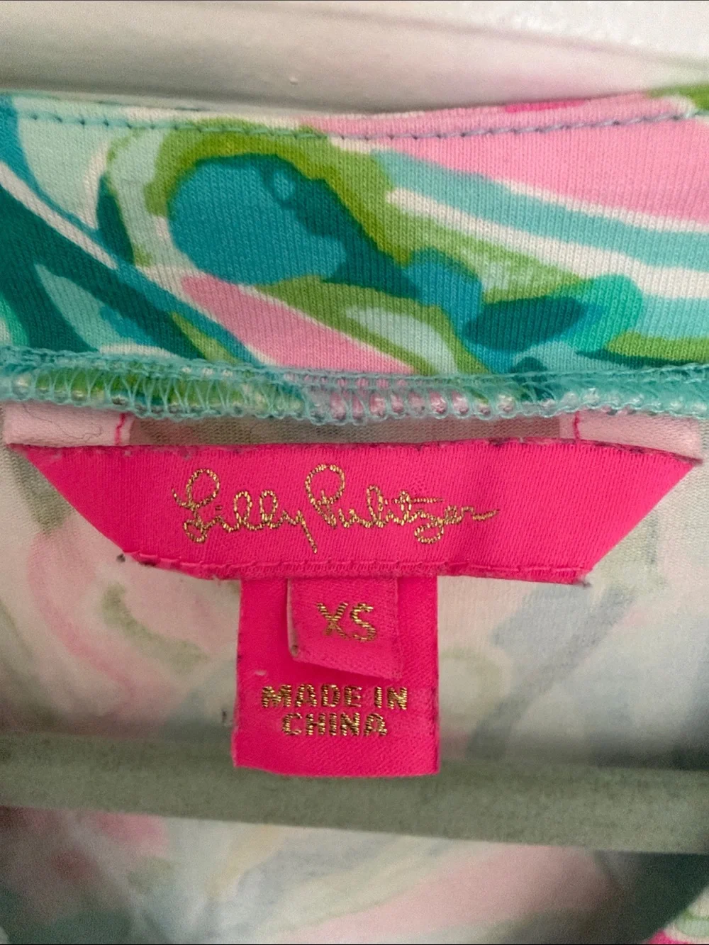 Lilly Pulitzer Girls Wrap Coverup in Teal, Pink & Green
